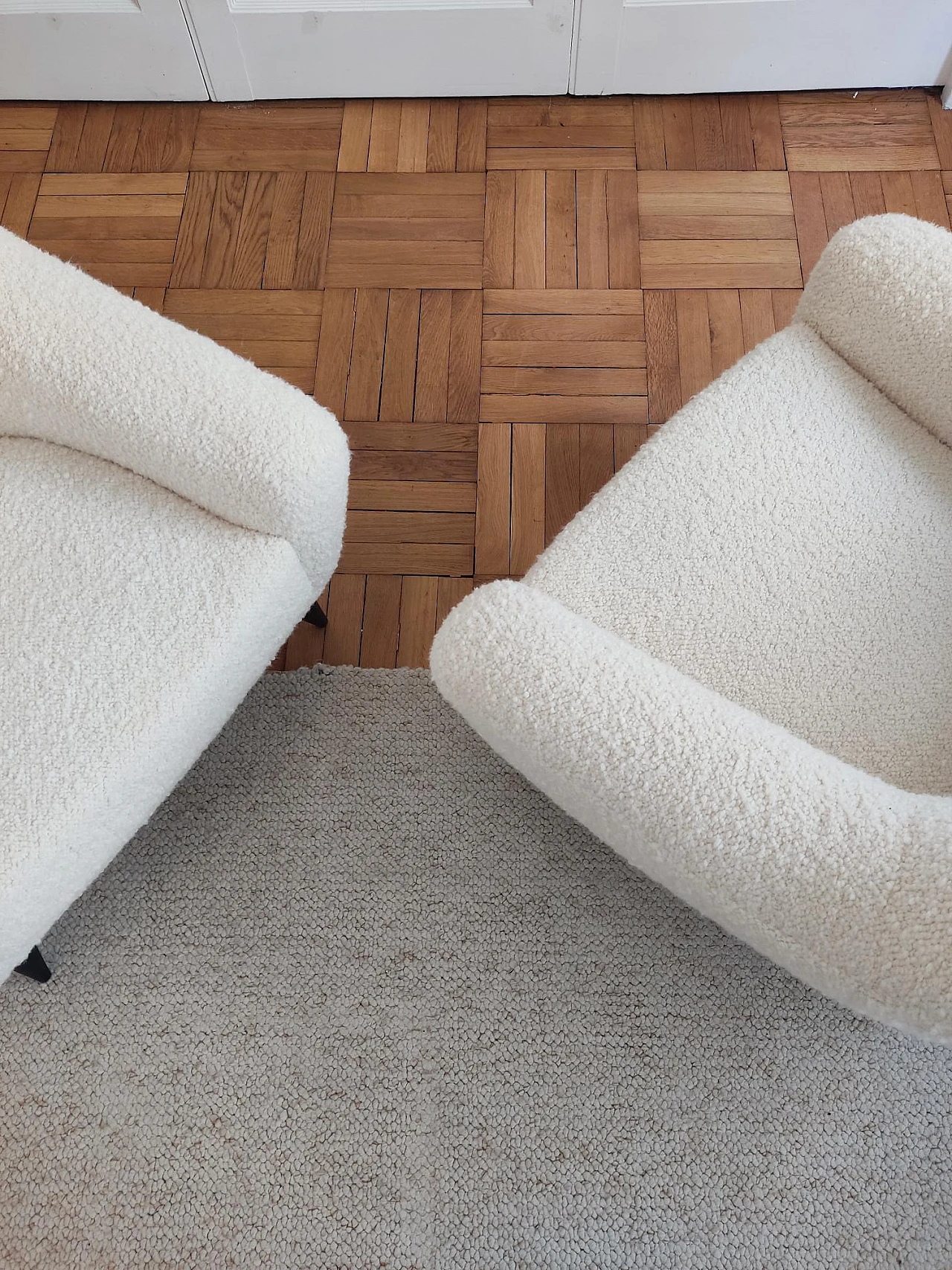 Pair of armchairs attributed to Charles Ramos, 1950s 6