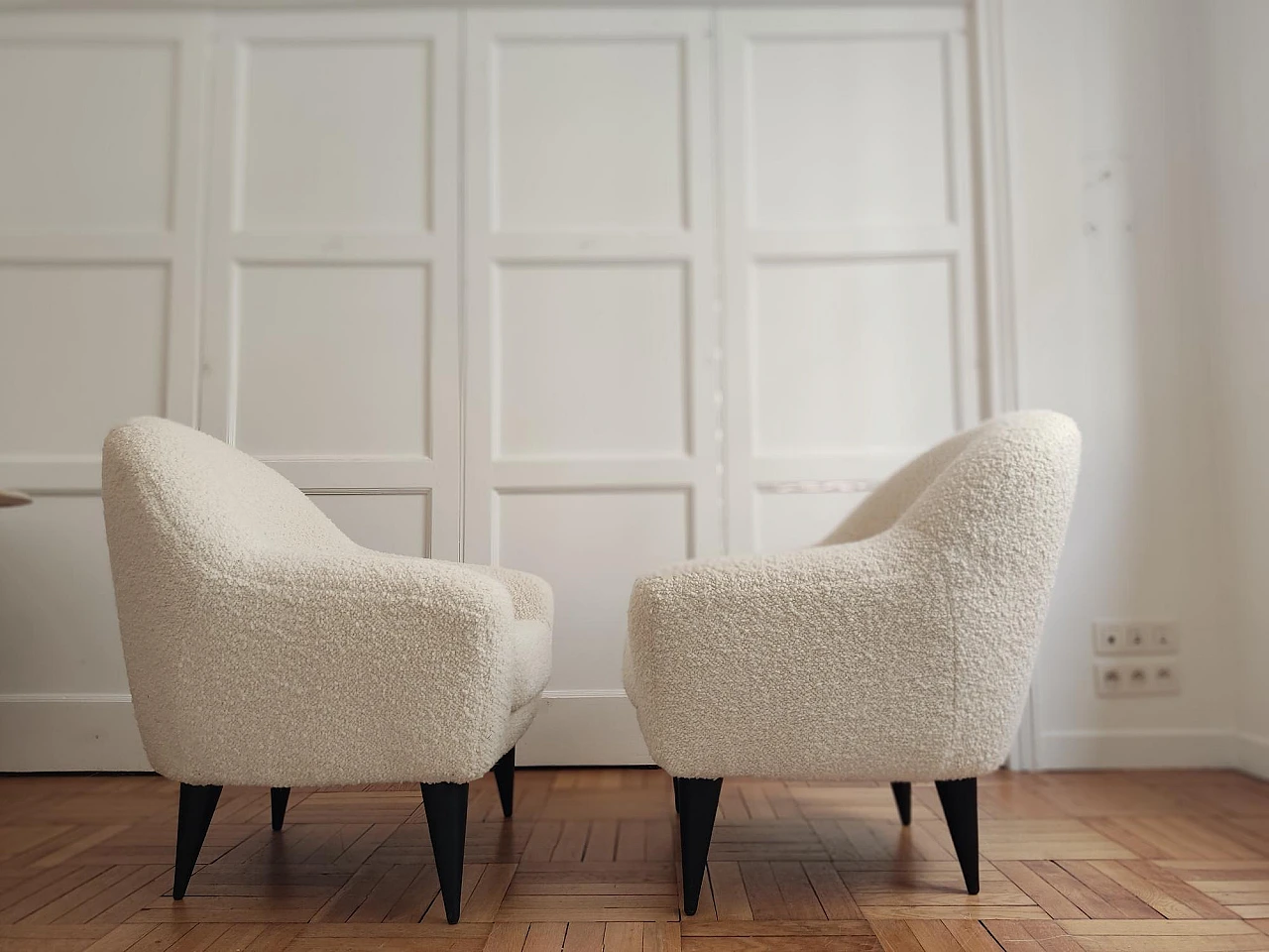 Pair of armchairs attributed to Charles Ramos, 1950s 8