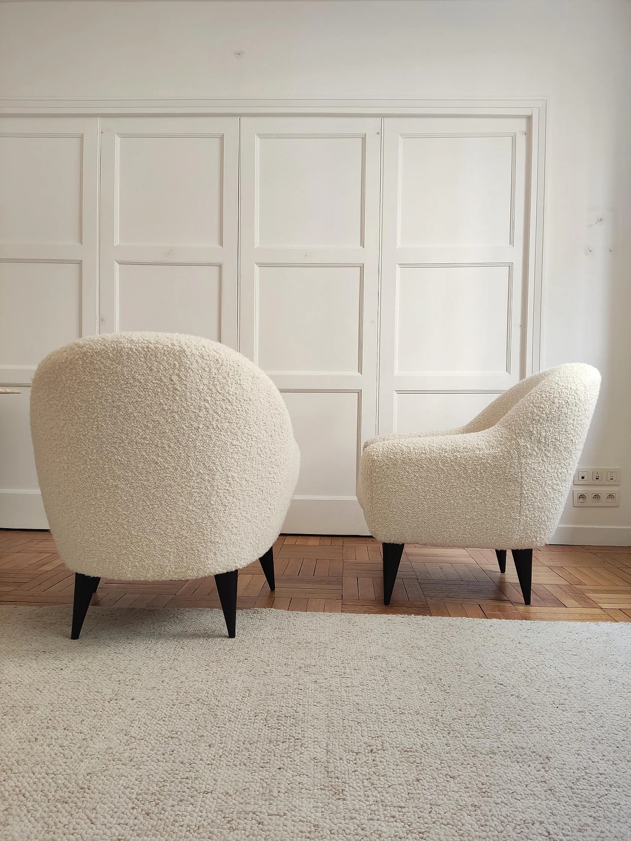 Pair of armchairs attributed to Charles Ramos, 1950s 9