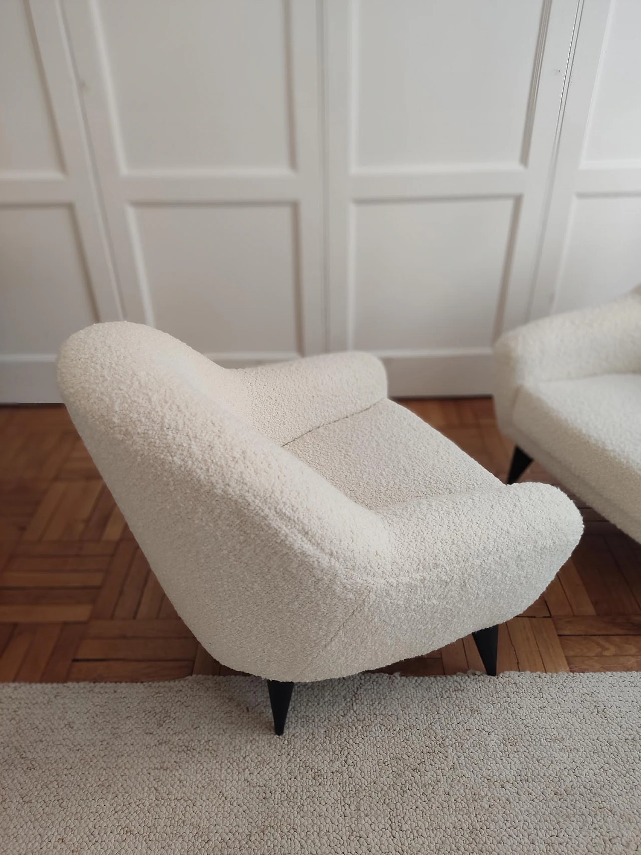 Pair of armchairs attributed to Charles Ramos, 1950s 10