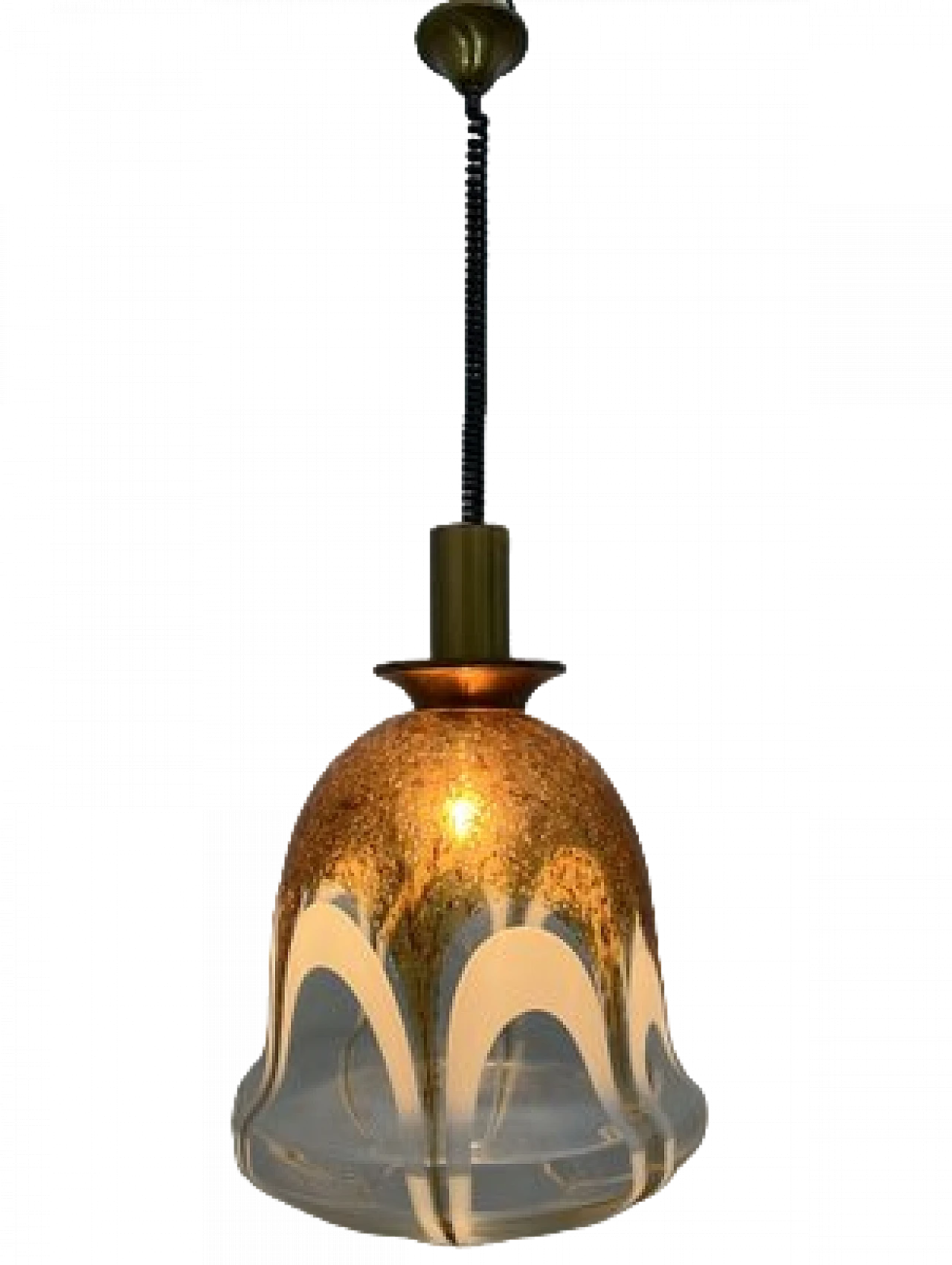 Murano glass pendant lamp, 1970s 11