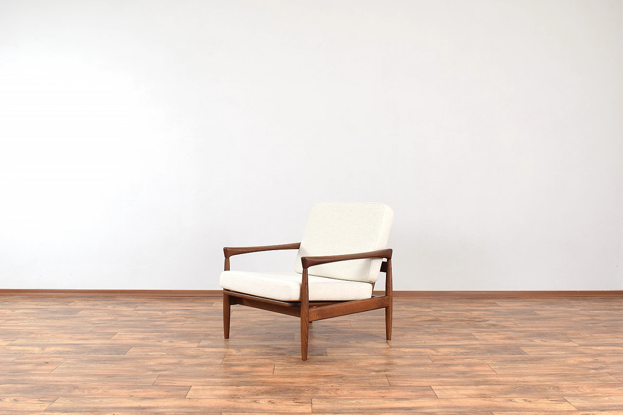 Pair of Kolding oak armchairs by Erik Wørts for Ikea, 1960s 6