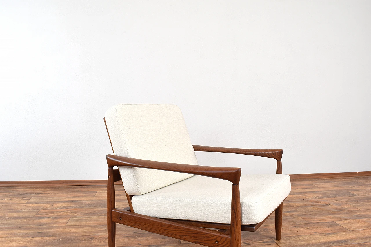 Pair of Kolding oak armchairs by Erik Wørts for Ikea, 1960s 11