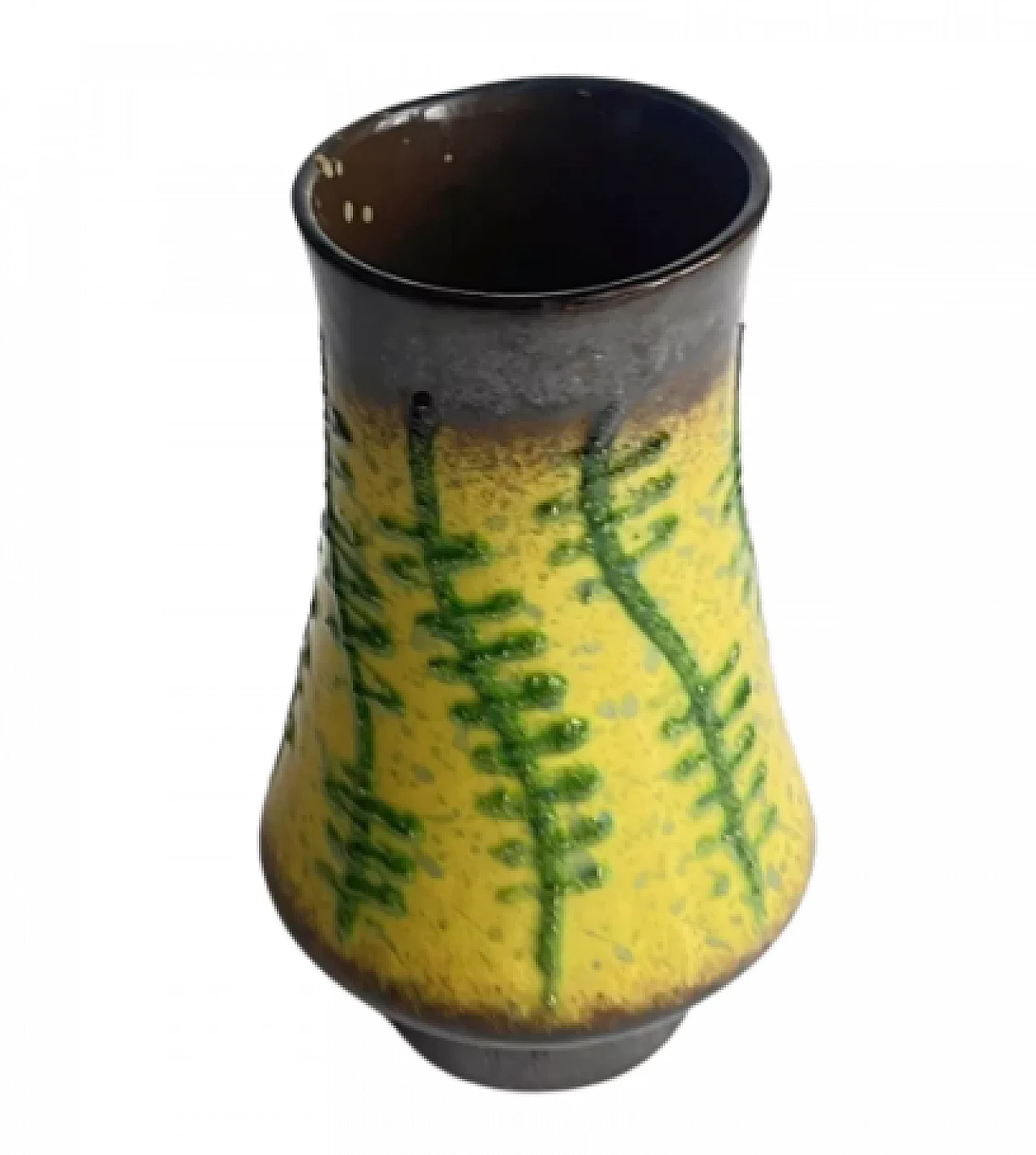 Vaso in ceramica Fat Lava di Strehla Keramik, anni '60 4