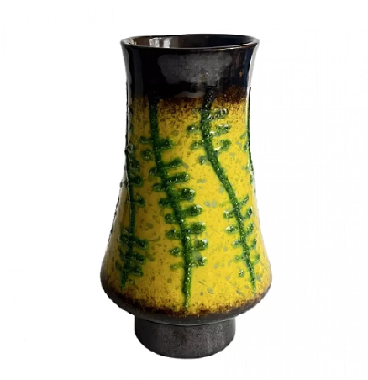 Vaso in ceramica Fat Lava di Strehla Keramik, anni '60 5