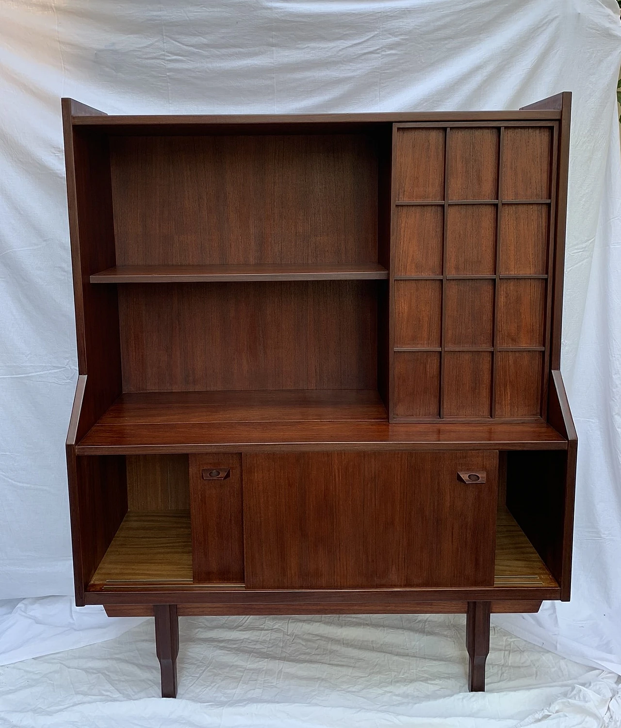 Danish teak sideboard with bar cabinet, 1960s 2