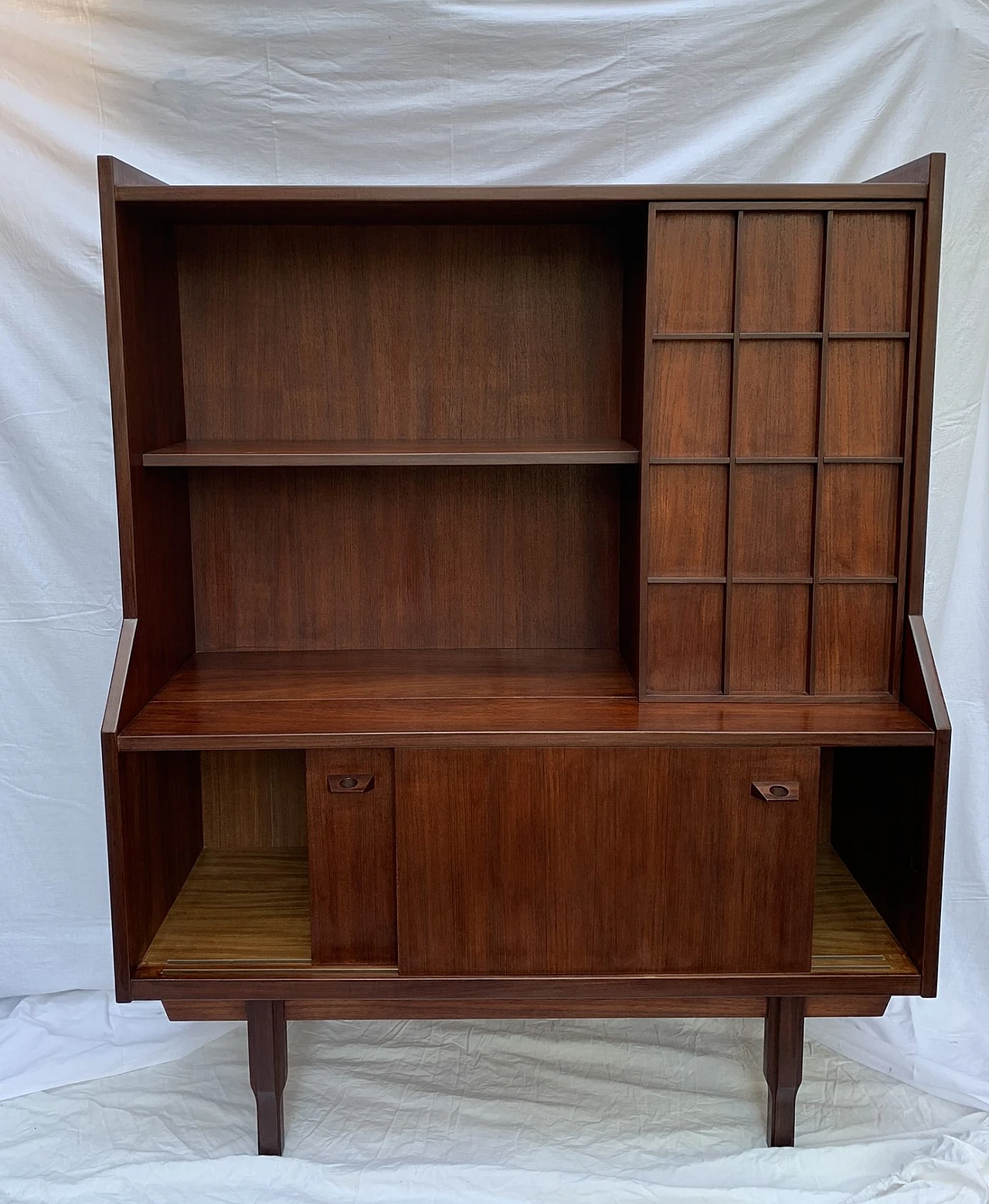 Danish teak sideboard with bar cabinet, 1960s 3