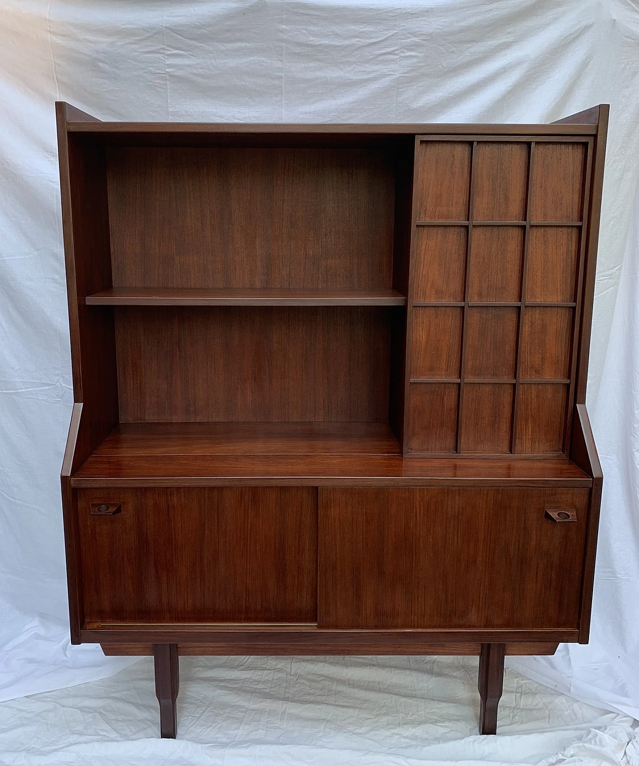 Danish teak sideboard with bar cabinet, 1960s 4