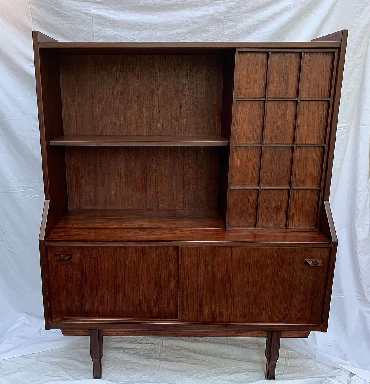 Danish teak sideboard with bar cabinet, 1960s 5