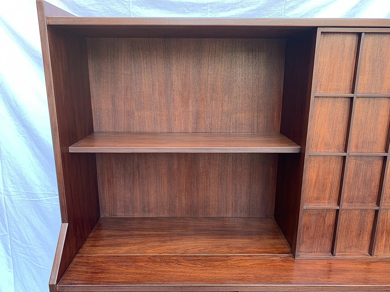 Danish teak sideboard with bar cabinet, 1960s 7