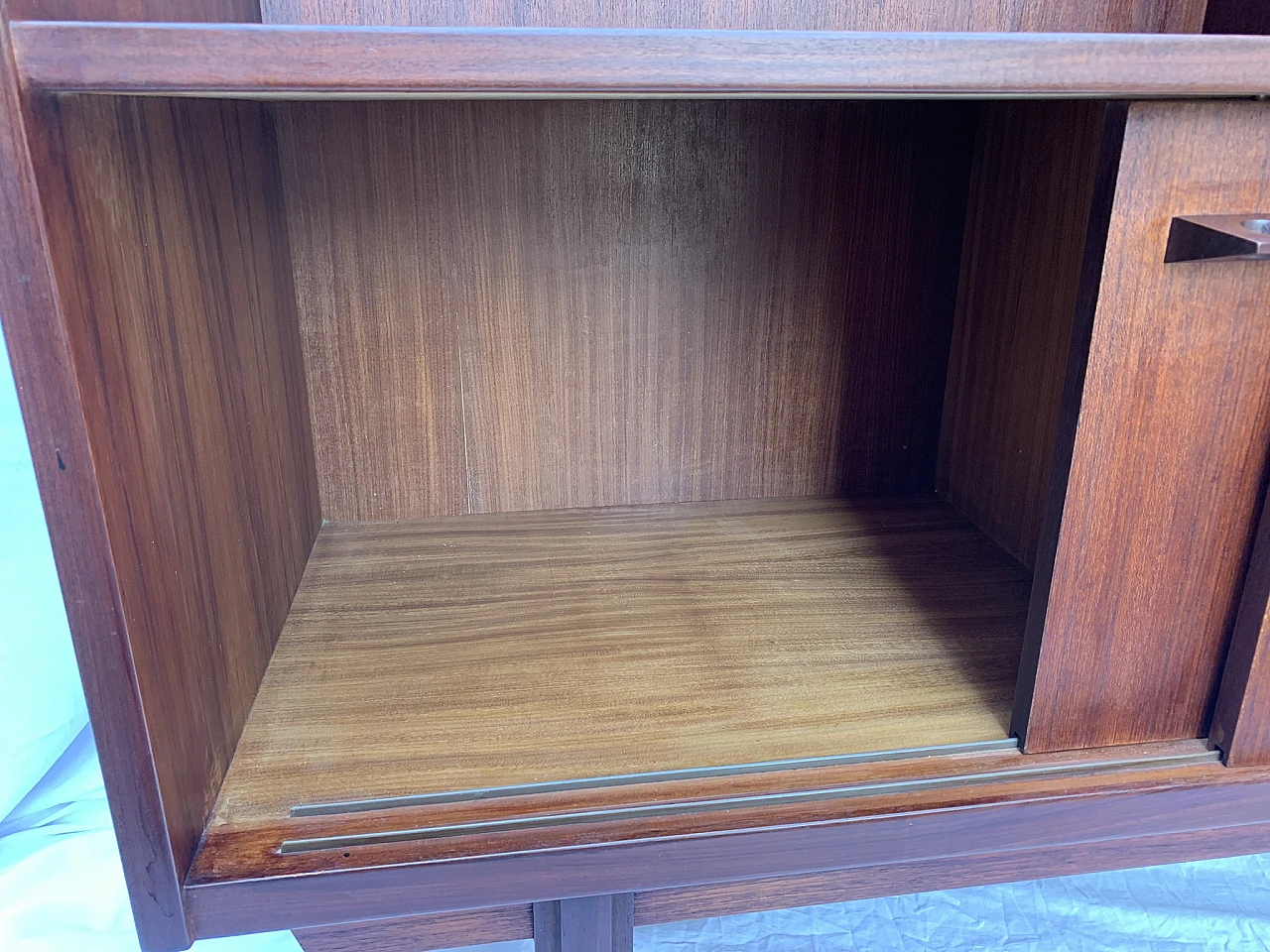 Danish teak sideboard with bar cabinet, 1960s 11