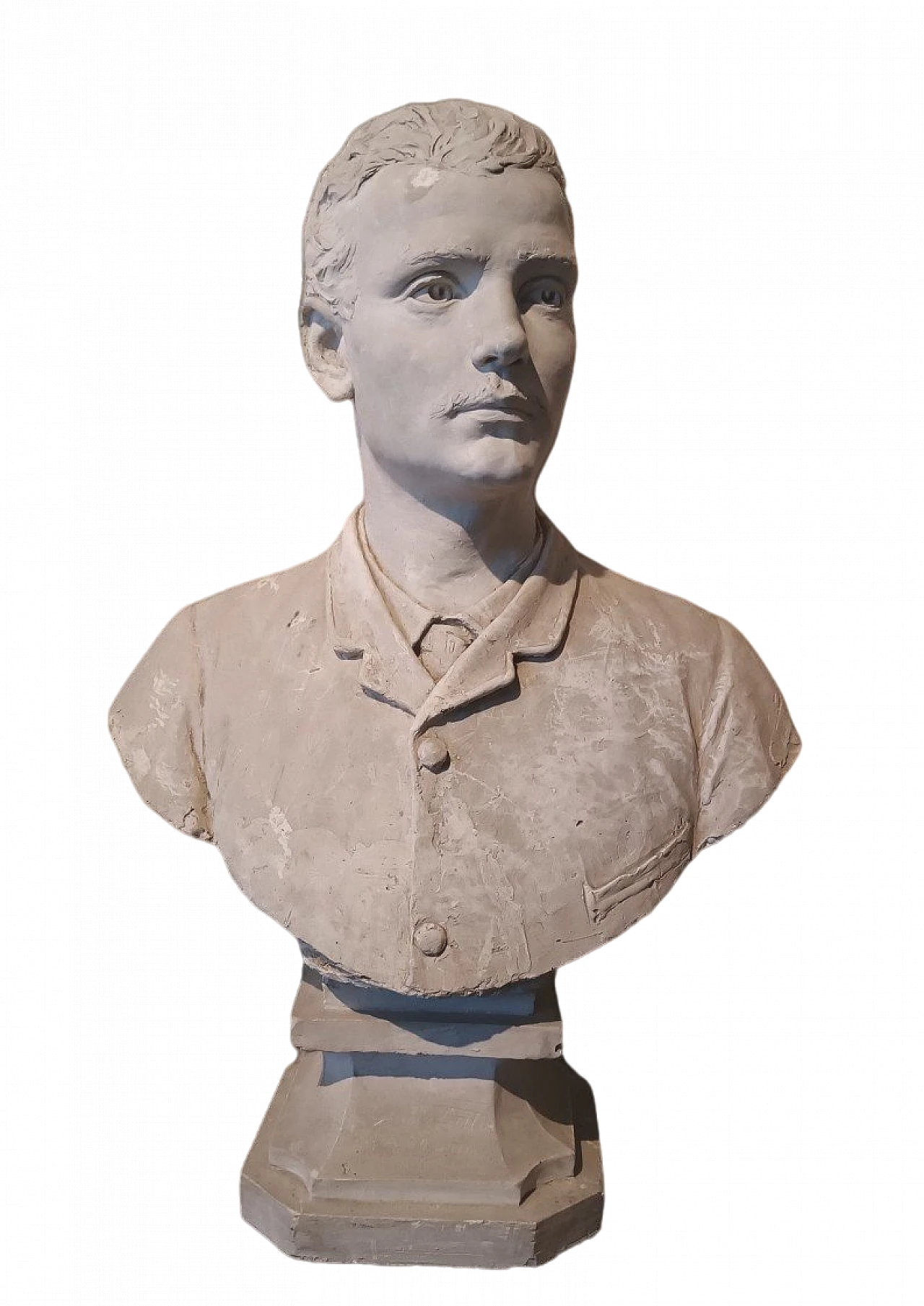 Gerolamo Profeti, portrait of Giulio Gelli, plaster sculpture, 1886 2