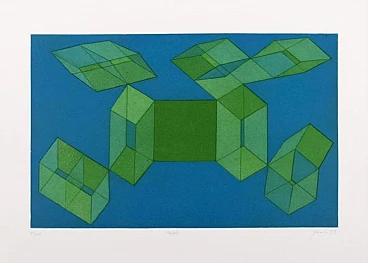 Achille Perilli, etching and aquatint, 1990s