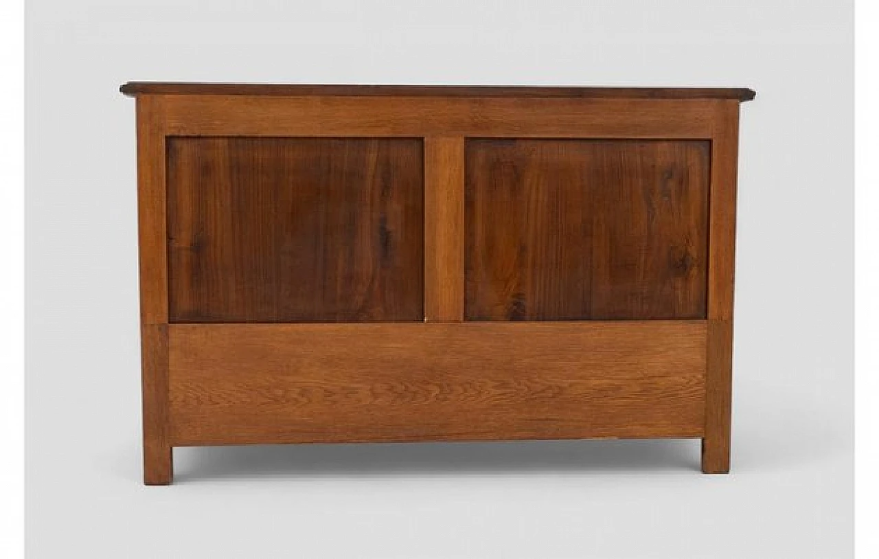 Wooden chest with carvings and two drawers, 1950s 7