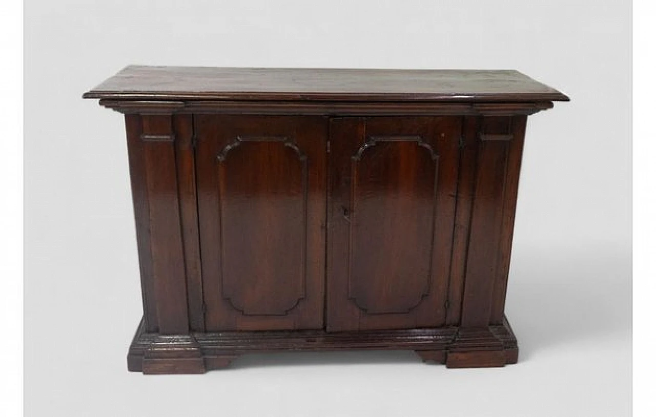 Wooden sideboard with double paneled doors, 2000s 1