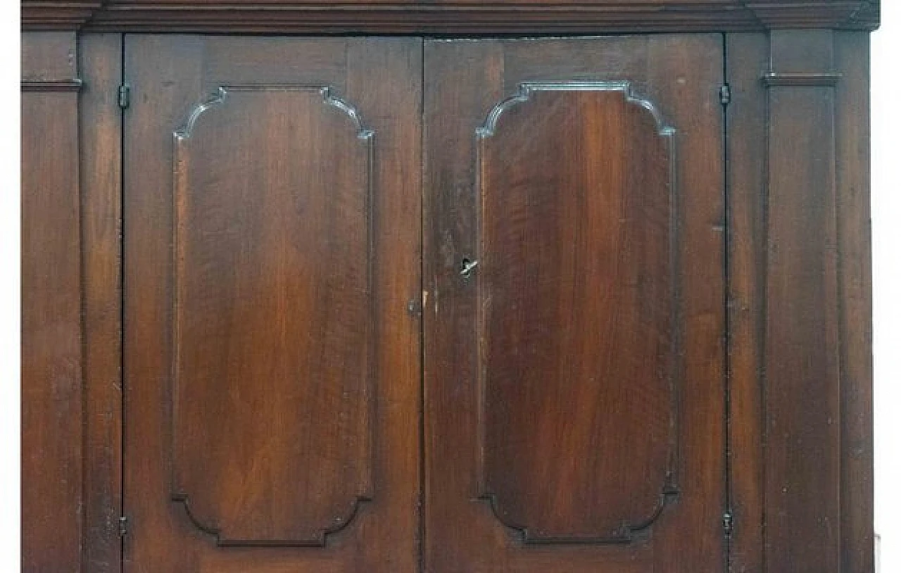 Wooden sideboard with double paneled doors, 2000s 7