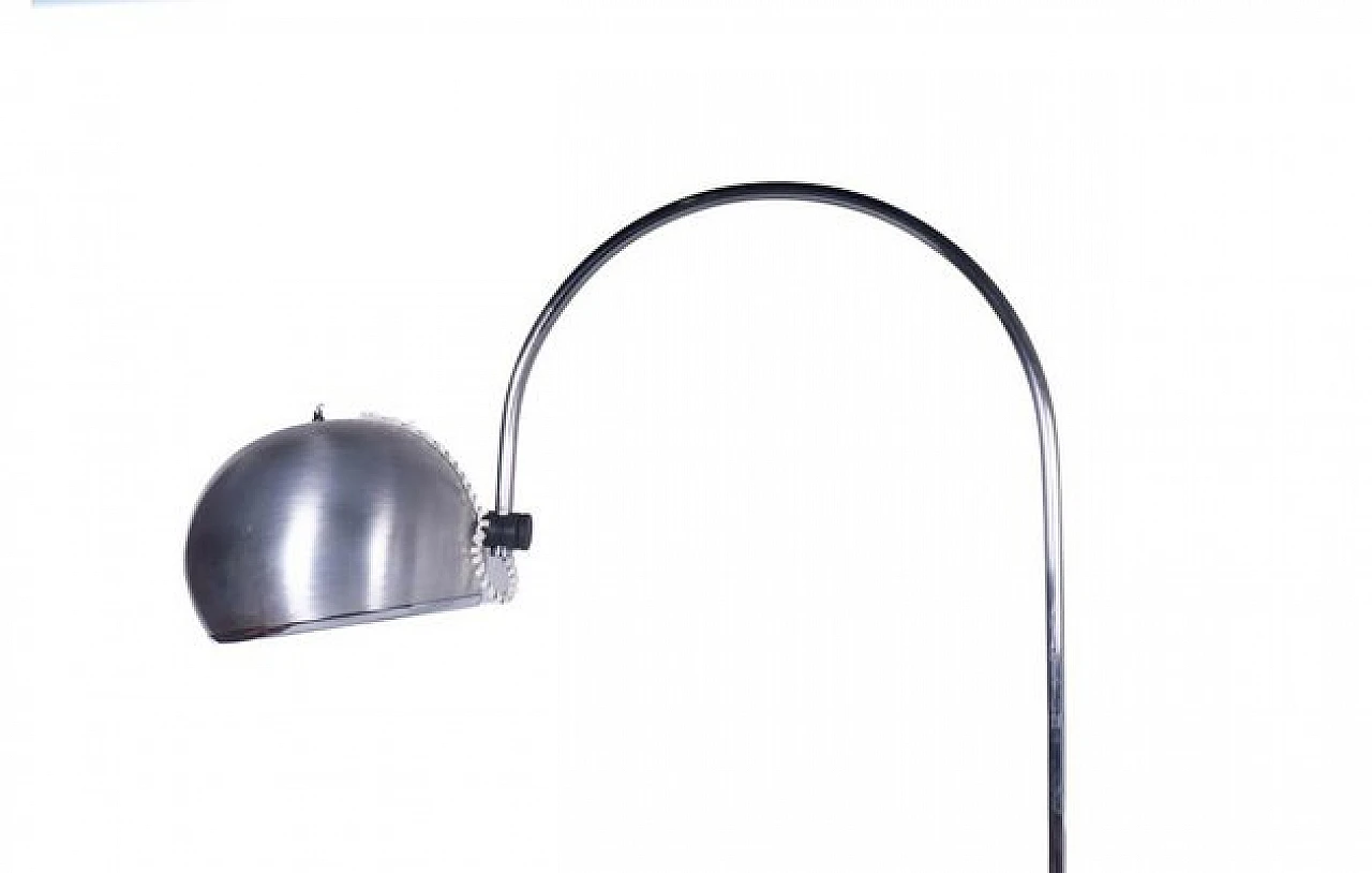 Arc floor lamp in metal attributed to Goffredo Reggiani, 1970s 4