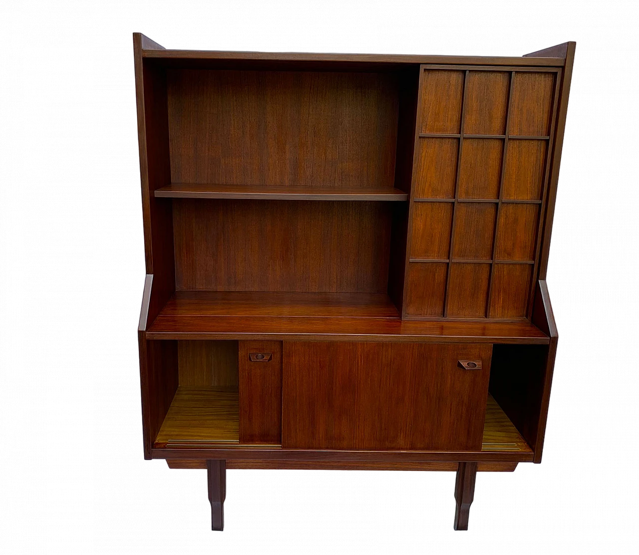 Danish teak sideboard with bar cabinet, 1960s 23