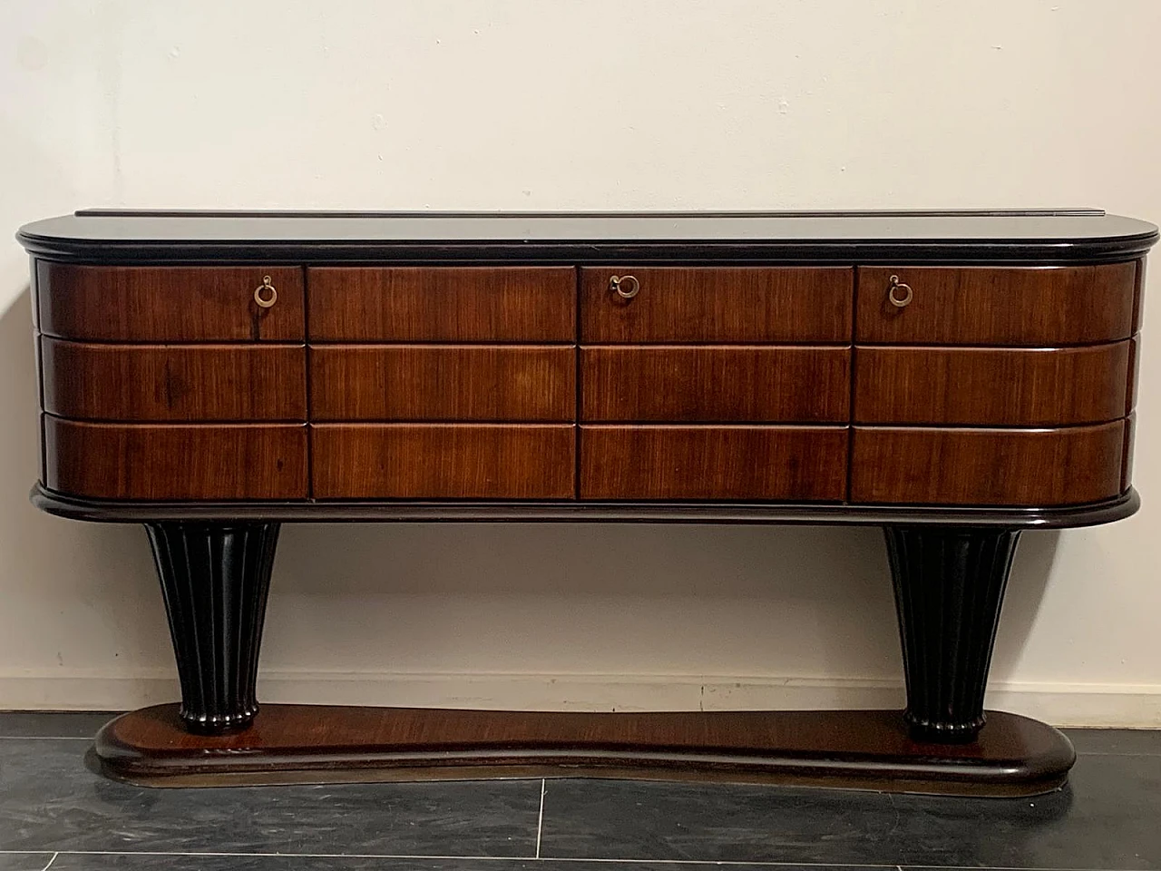 Rosewood sideboard attributed to Vittorio Dassi, 1950s 1