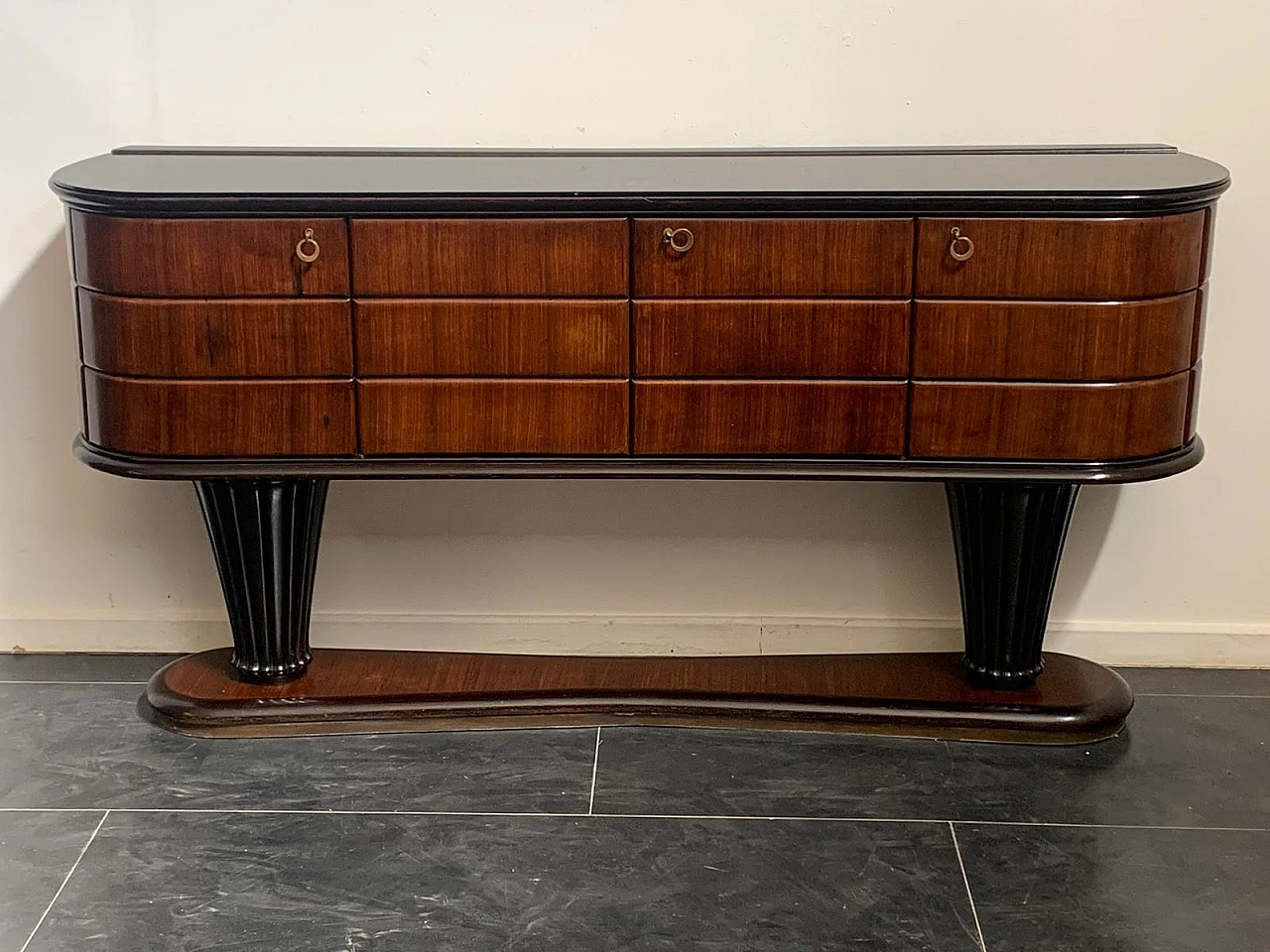 Rosewood sideboard attributed to Vittorio Dassi, 1950s 2