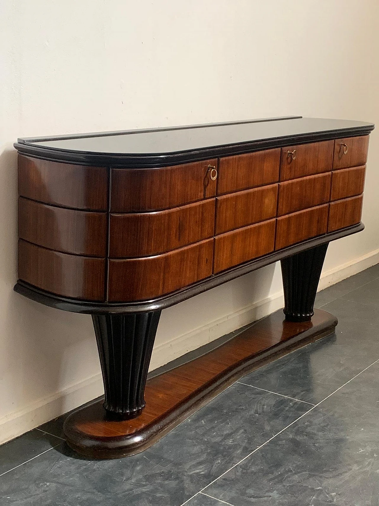 Rosewood sideboard attributed to Vittorio Dassi, 1950s 4