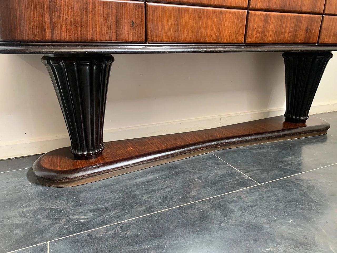 Rosewood sideboard attributed to Vittorio Dassi, 1950s 7