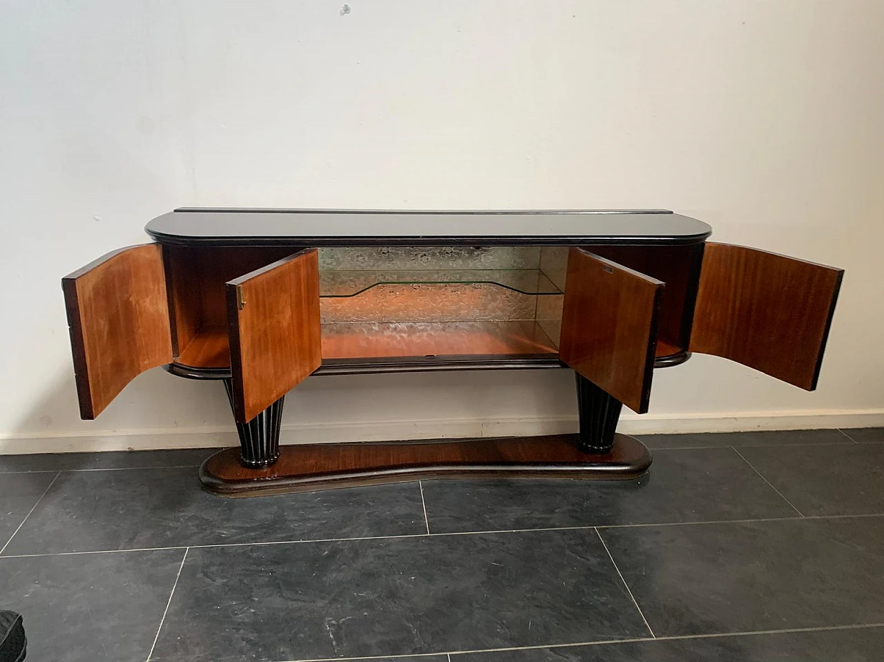 Rosewood sideboard attributed to Vittorio Dassi, 1950s 8