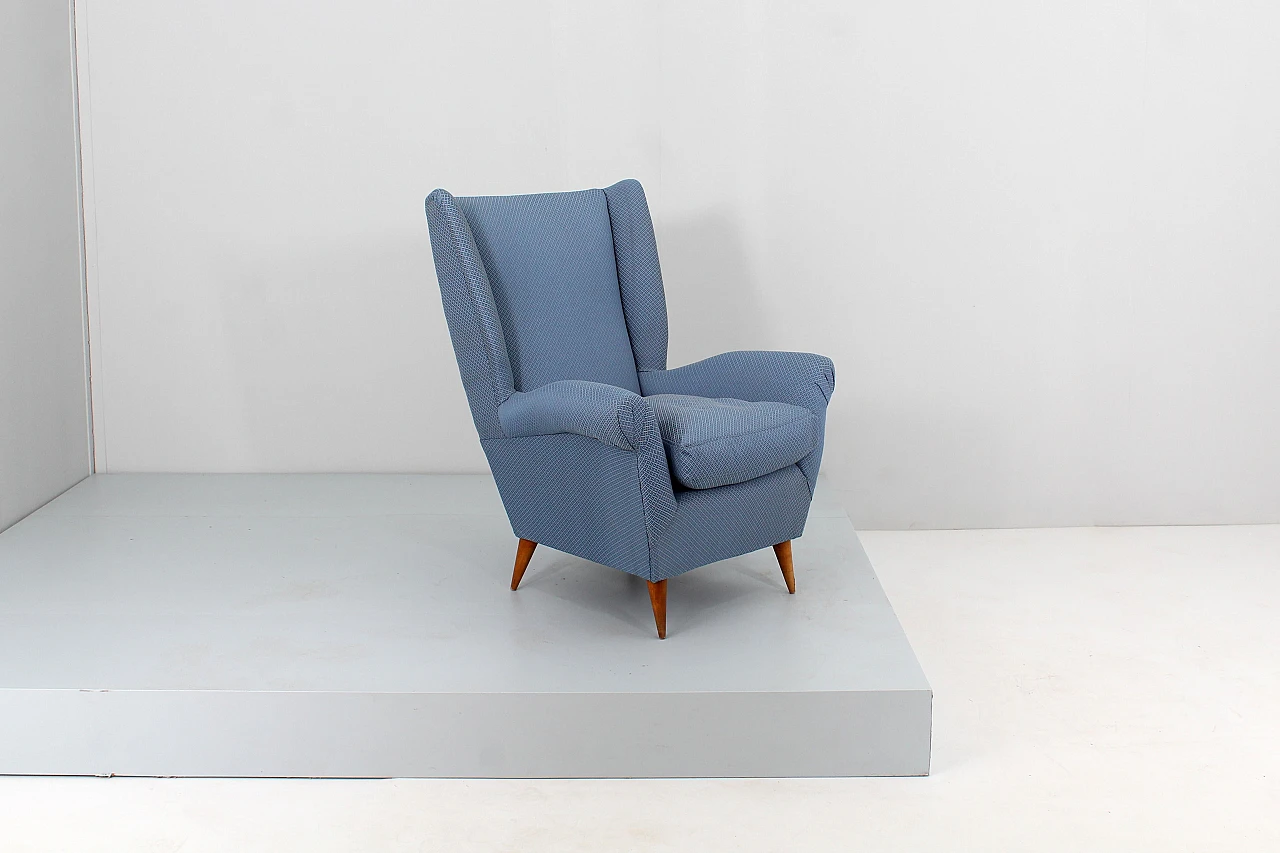 Armchair attributed to Gio Ponti for ISA Bergamo, 1950s 2