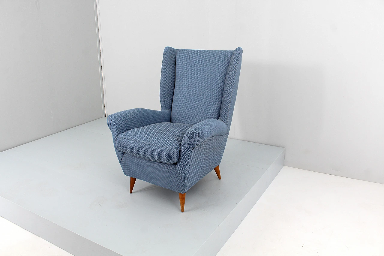 Armchair attributed to Gio Ponti for ISA Bergamo, 1950s 4