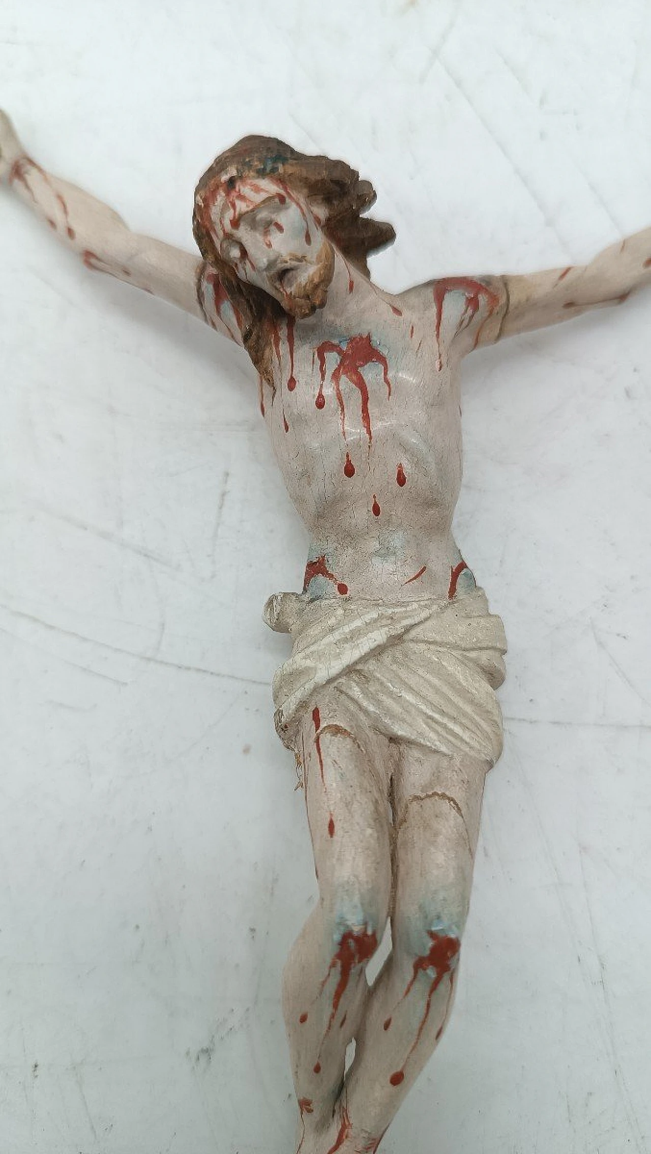 Christ, painted wood sculpture, mid-18th century 3