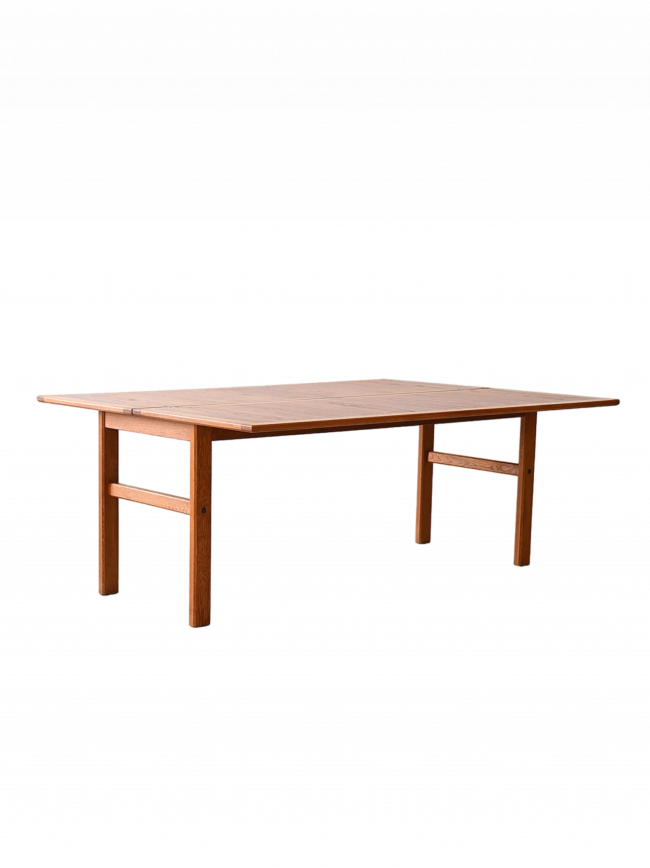 Folding teak coffee table with oak profiles, 1960s 14