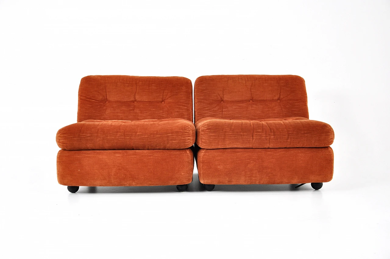 Pair of Amanta armchairs by Mario Bellini for B&B Italia, 1970s 4