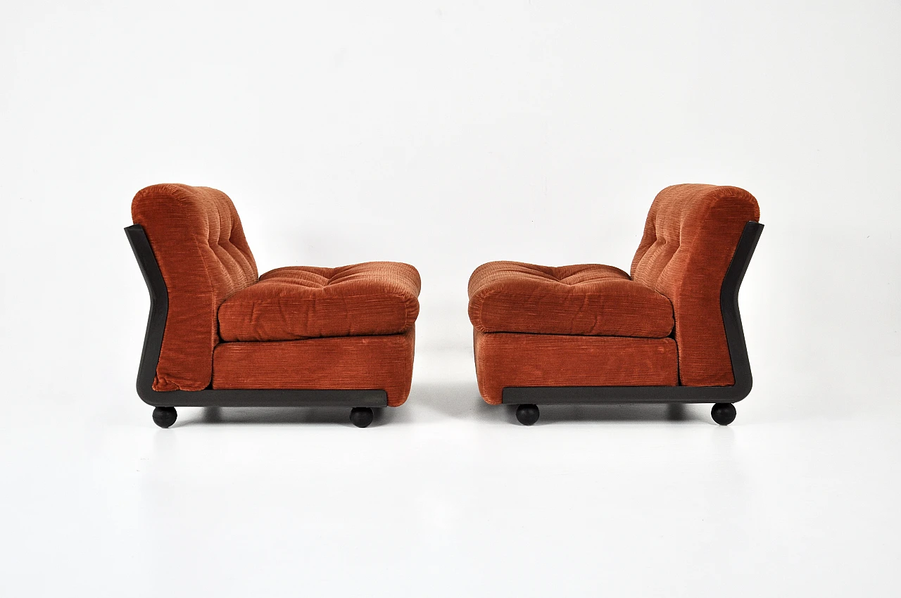 Pair of Amanta armchairs by Mario Bellini for B&B Italia, 1970s 5