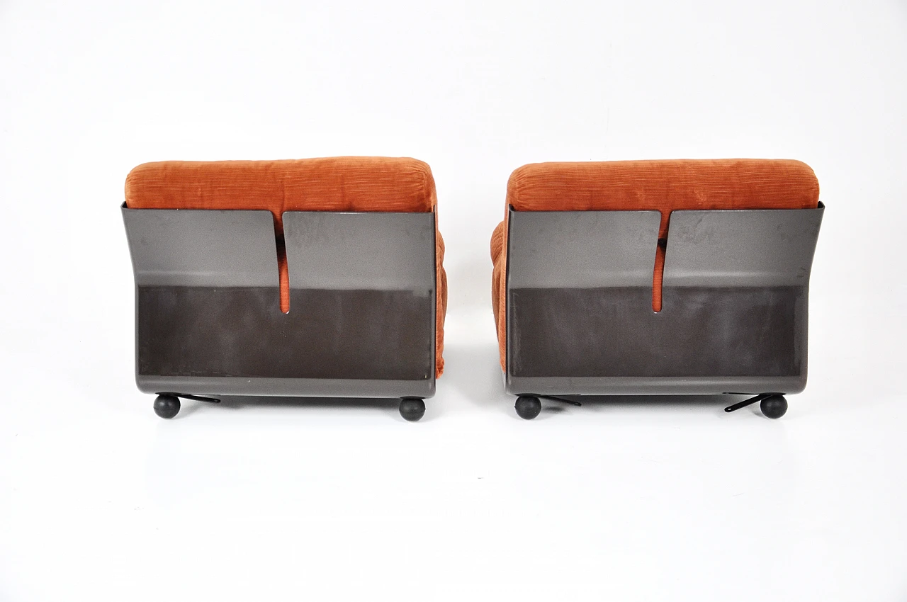 Pair of Amanta armchairs by Mario Bellini for B&B Italia, 1970s 6