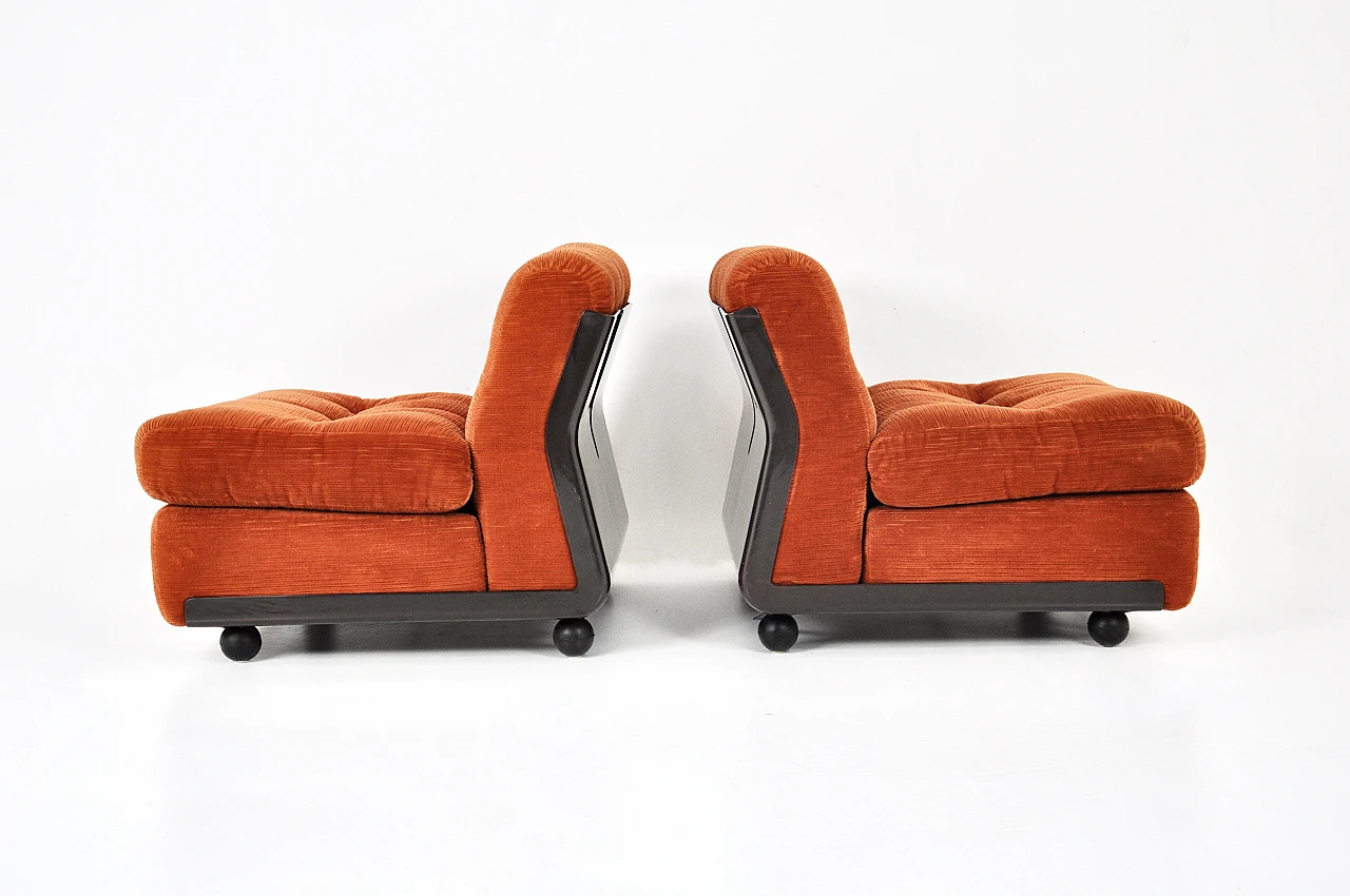 Pair of Amanta armchairs by Mario Bellini for B&B Italia, 1970s 7