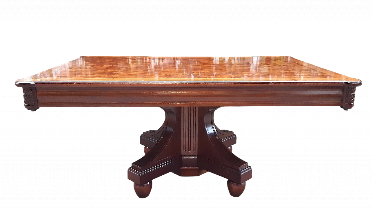 Viennese mahogany extendable table, second half of the 19th century 2