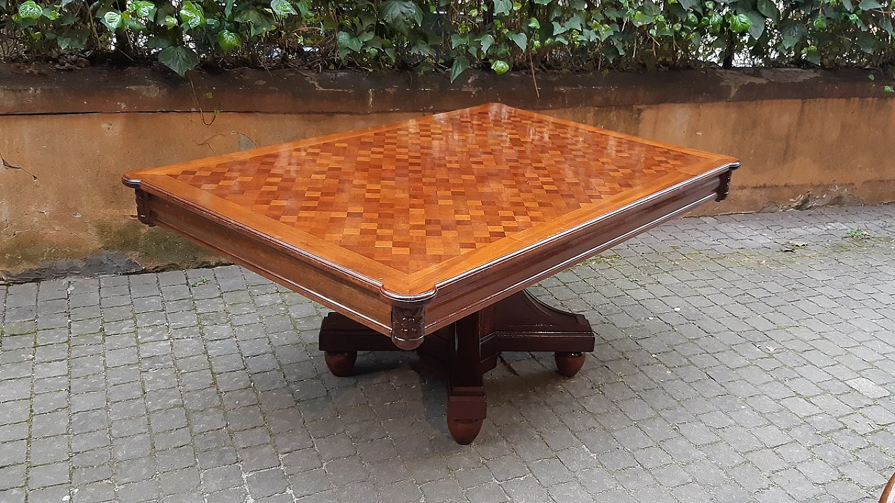 Viennese mahogany extendable table, second half of the 19th century 5