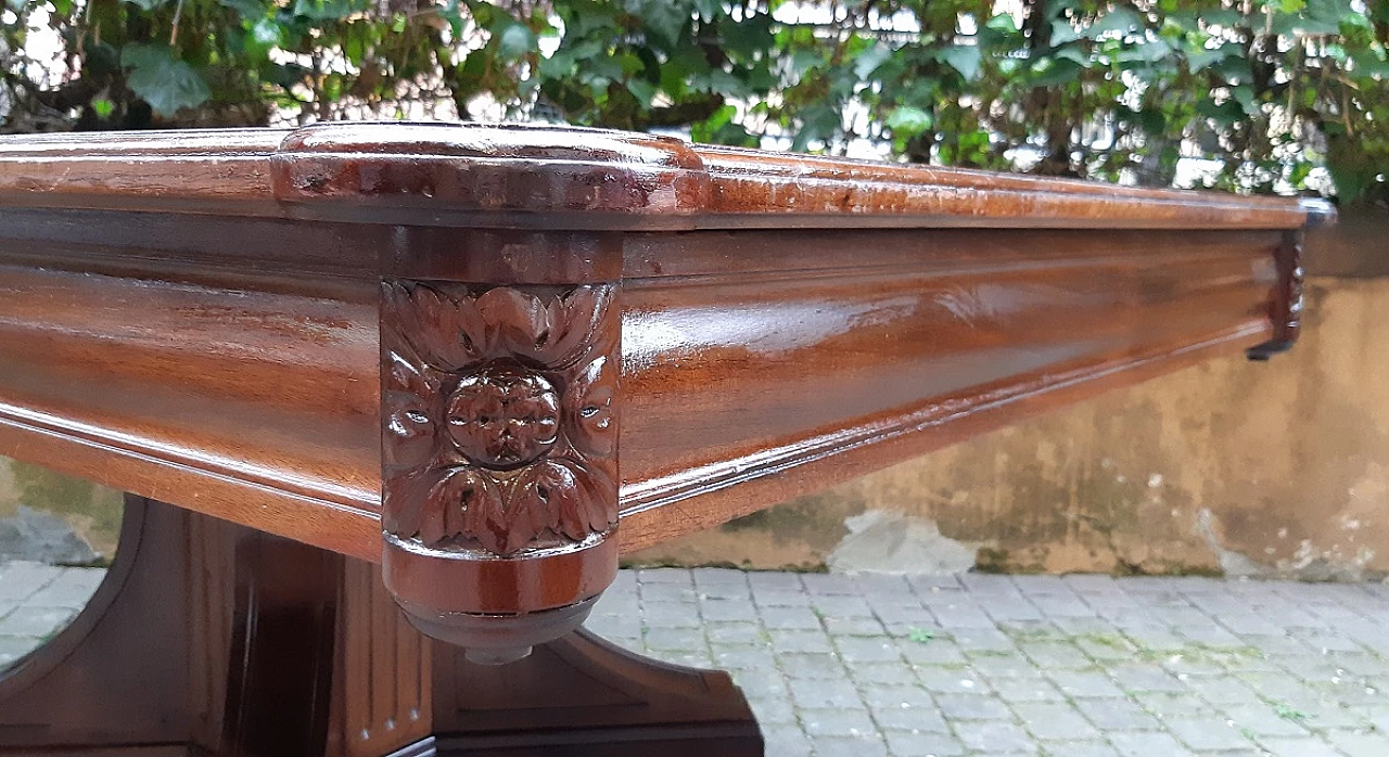 Viennese mahogany extendable table, second half of the 19th century 9