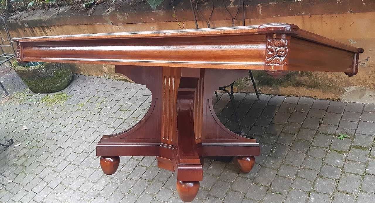 Viennese mahogany extendable table, second half of the 19th century 10