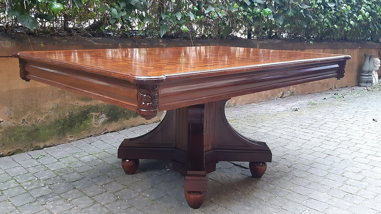 Viennese mahogany extendable table, second half of the 19th century 11