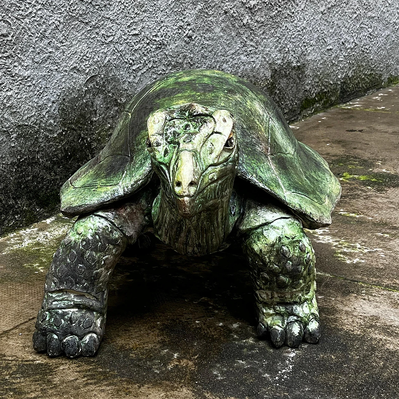 Aldabra giant tortoise, ceramic sculpture, 1970s 3