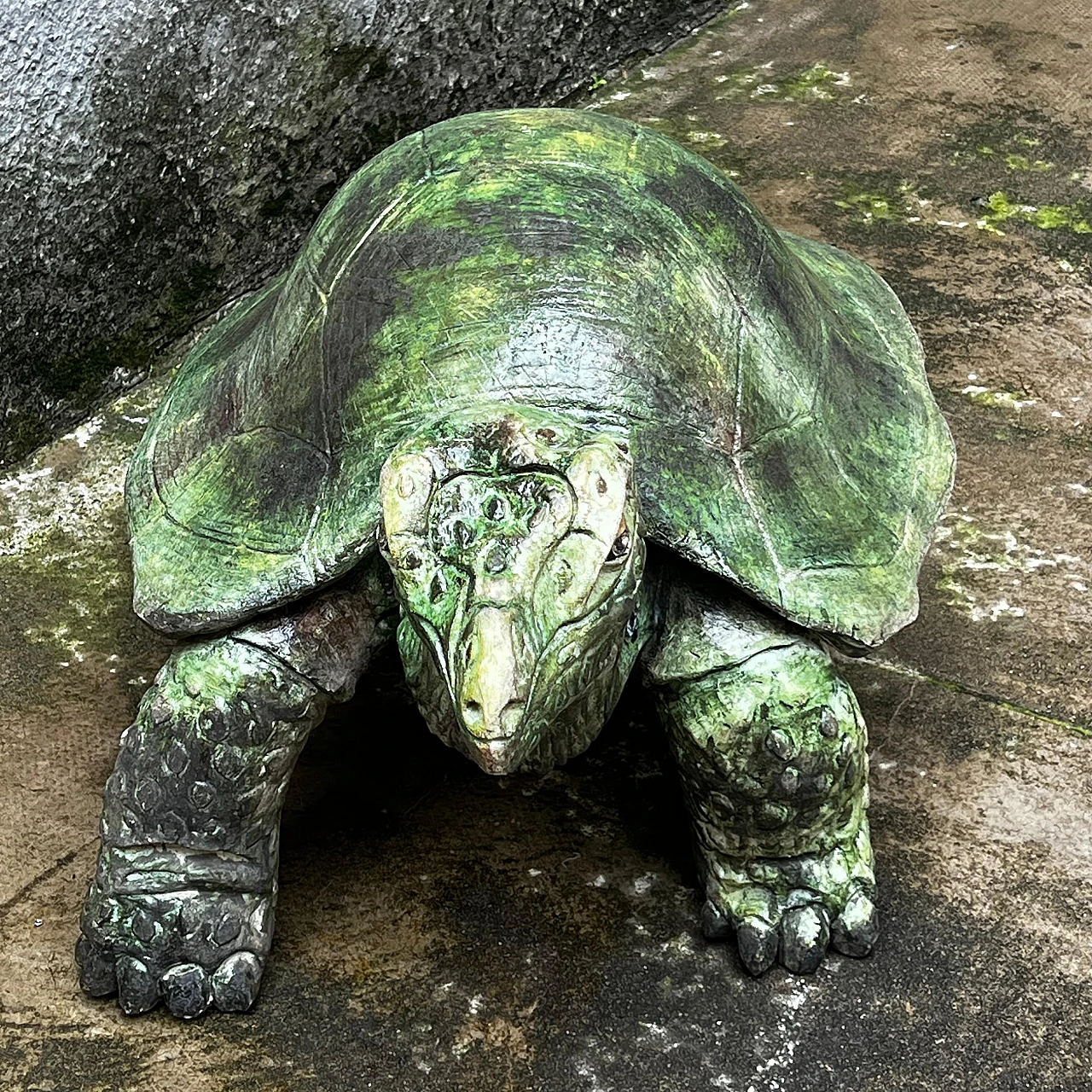 Aldabra giant tortoise, ceramic sculpture, 1970s 4