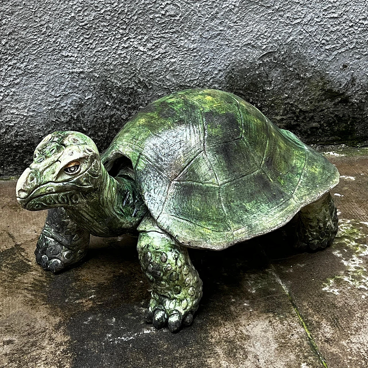 Aldabra giant tortoise, ceramic sculpture, 1970s 6