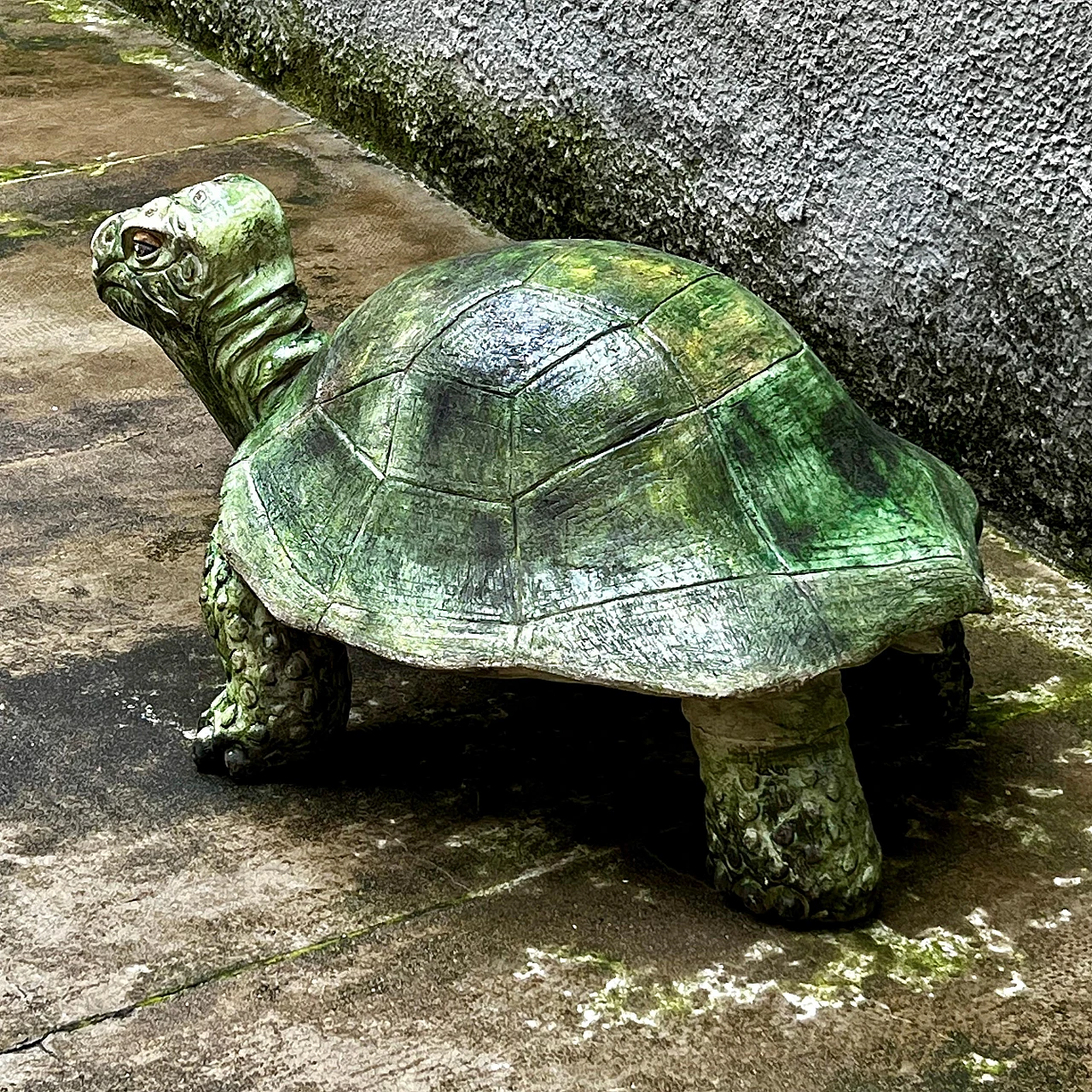 Aldabra giant tortoise, ceramic sculpture, 1970s 8