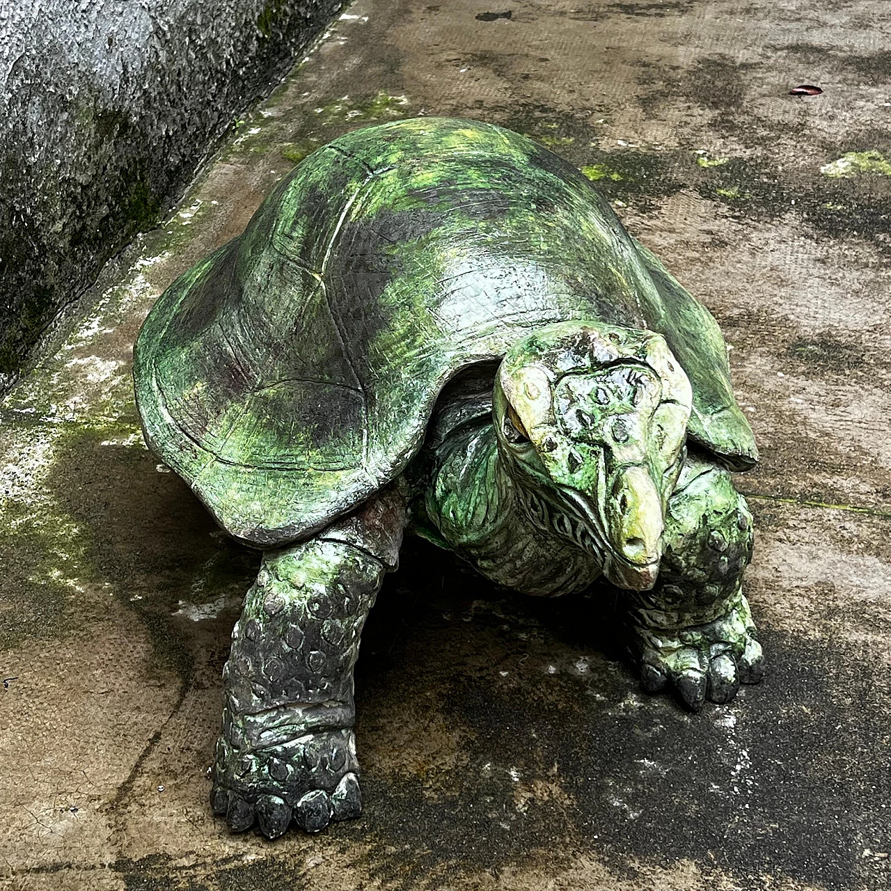 Aldabra giant tortoise, ceramic sculpture, 1970s 10