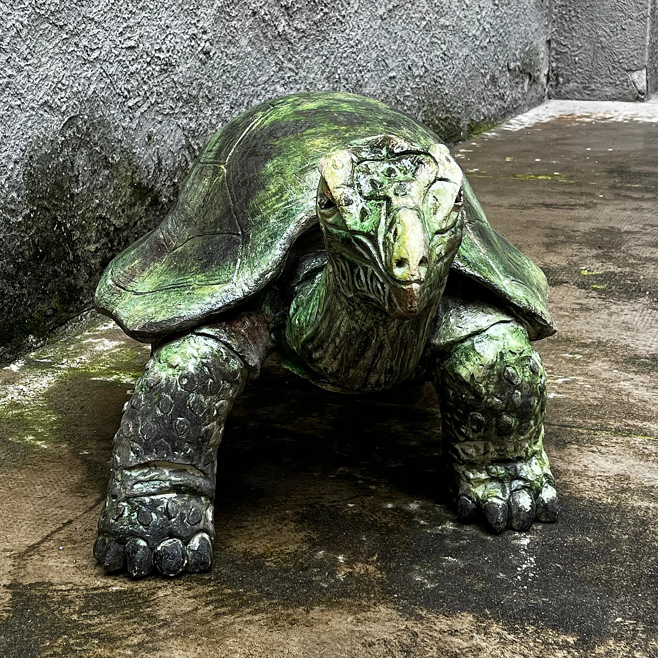 Aldabra giant tortoise, ceramic sculpture, 1970s 11