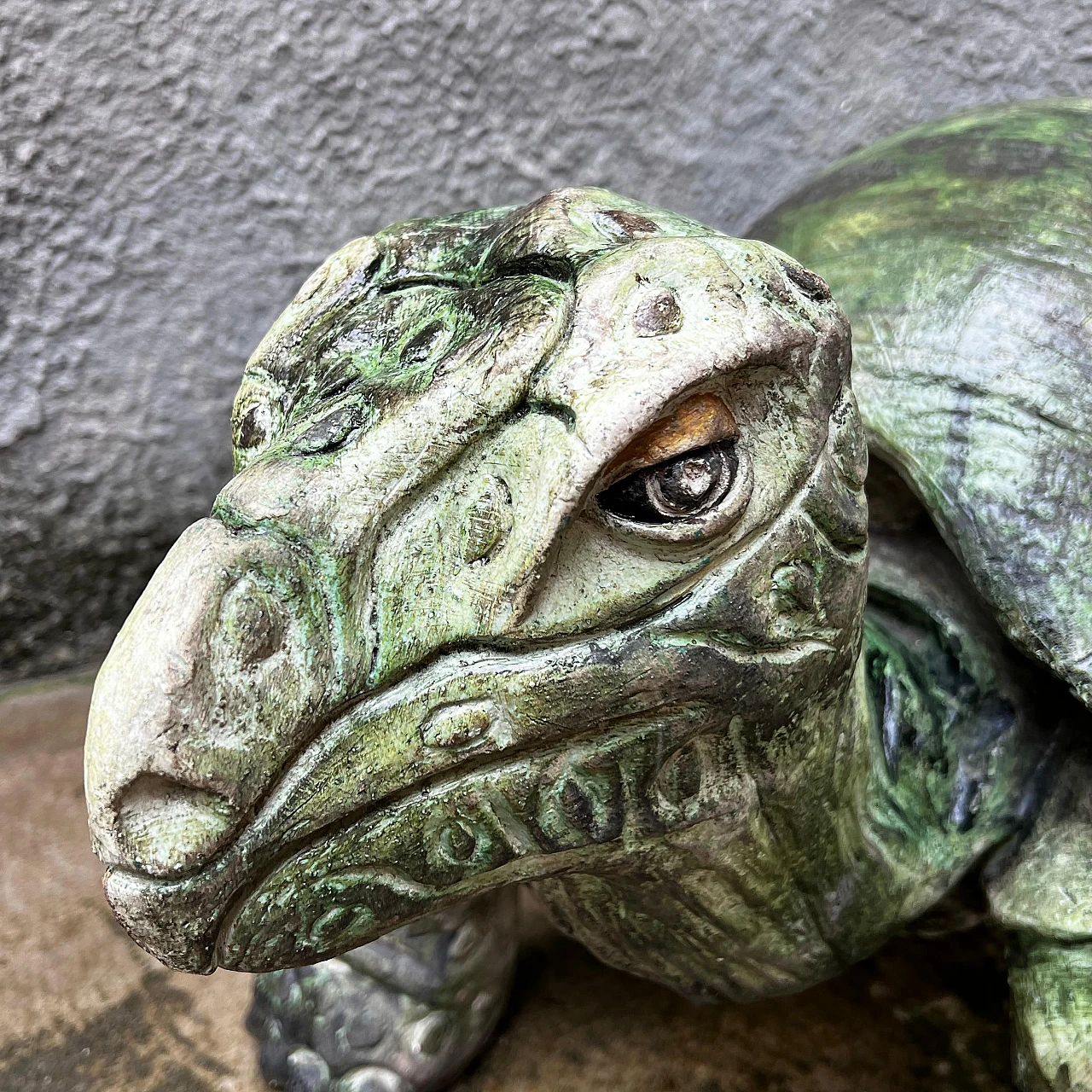 Aldabra giant tortoise, ceramic sculpture, 1970s 13