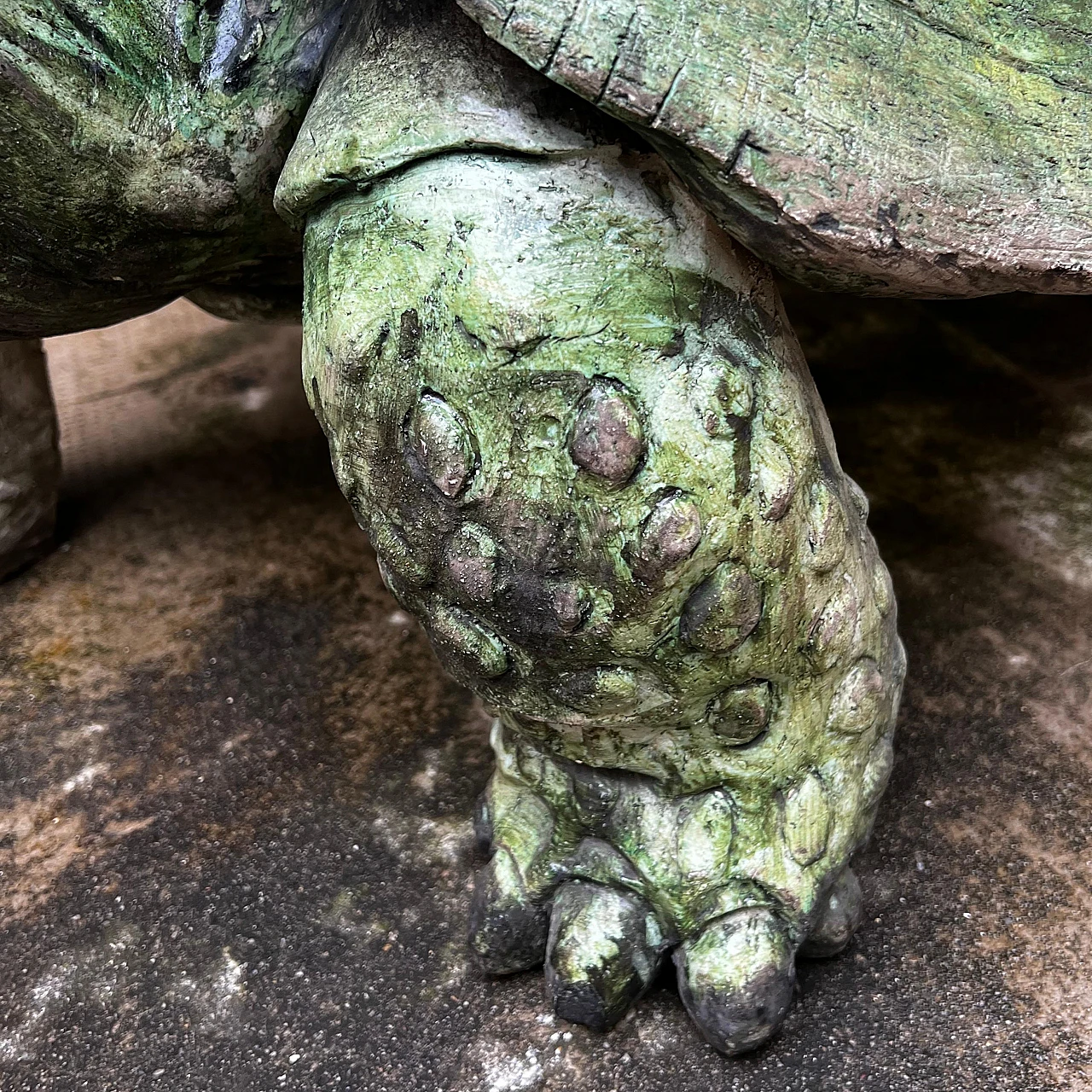 Aldabra giant tortoise, ceramic sculpture, 1970s 15