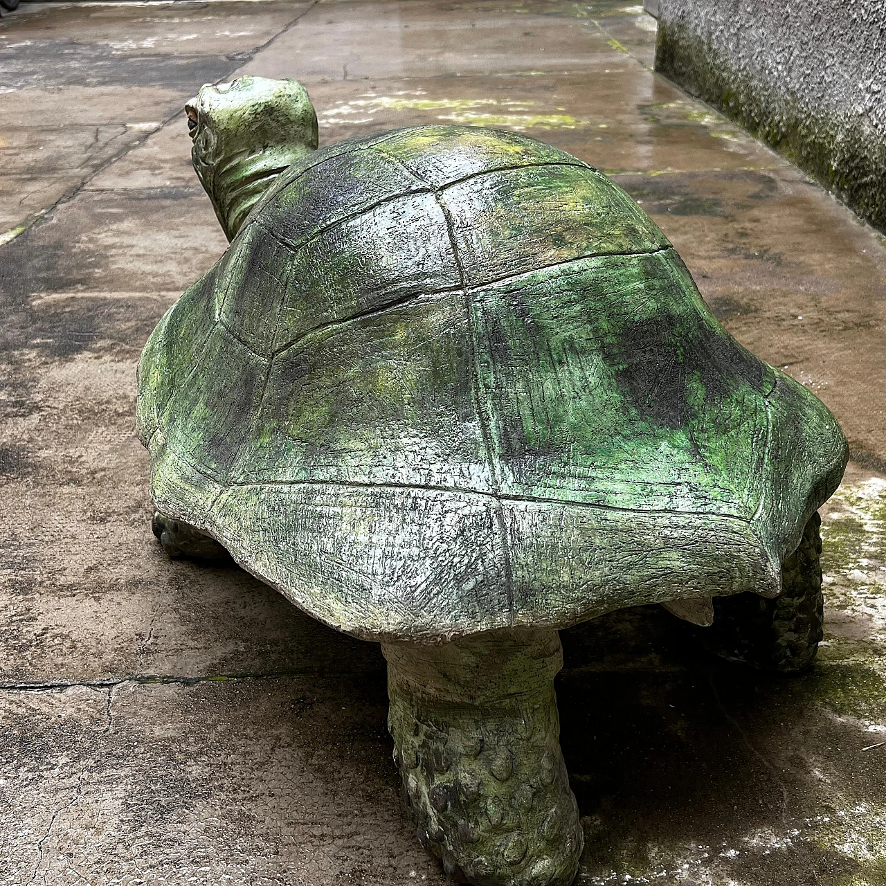 Aldabra giant tortoise, ceramic sculpture, 1970s 19