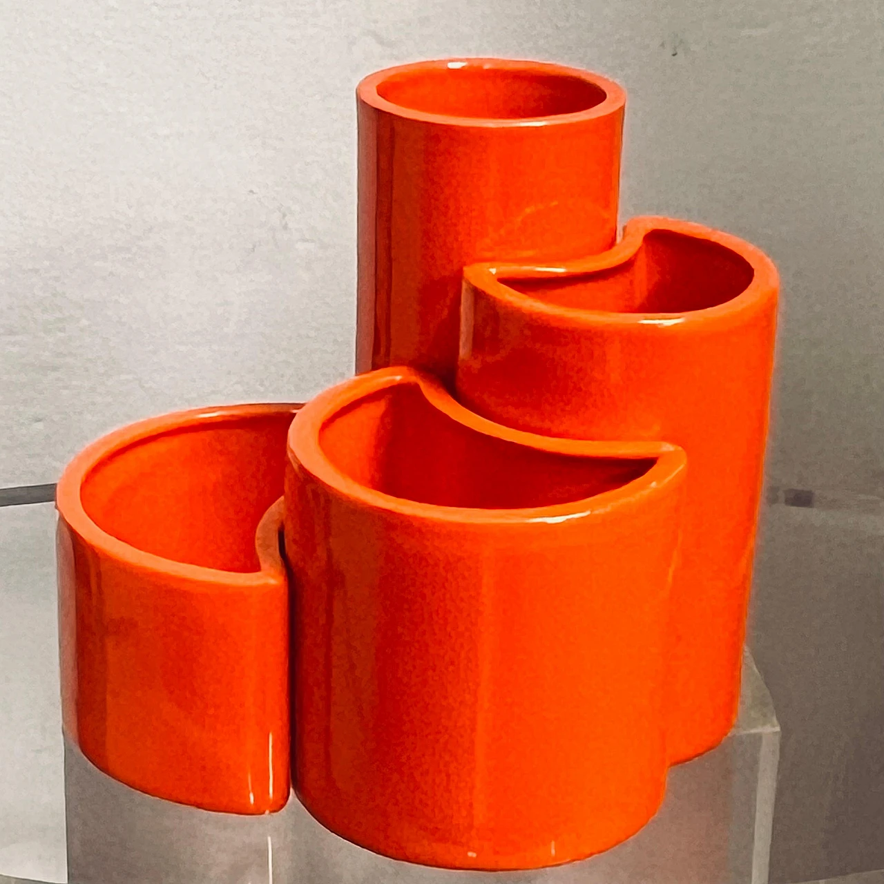 Ceramic modular centerpiece attributed to Gabbianelli, 1970s 3